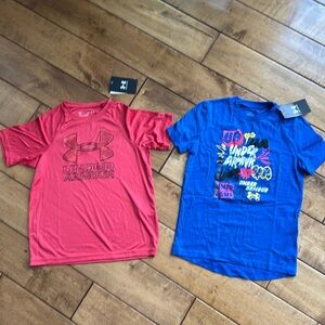 NWT Under Armour Boys T-shirts Size Youth Small